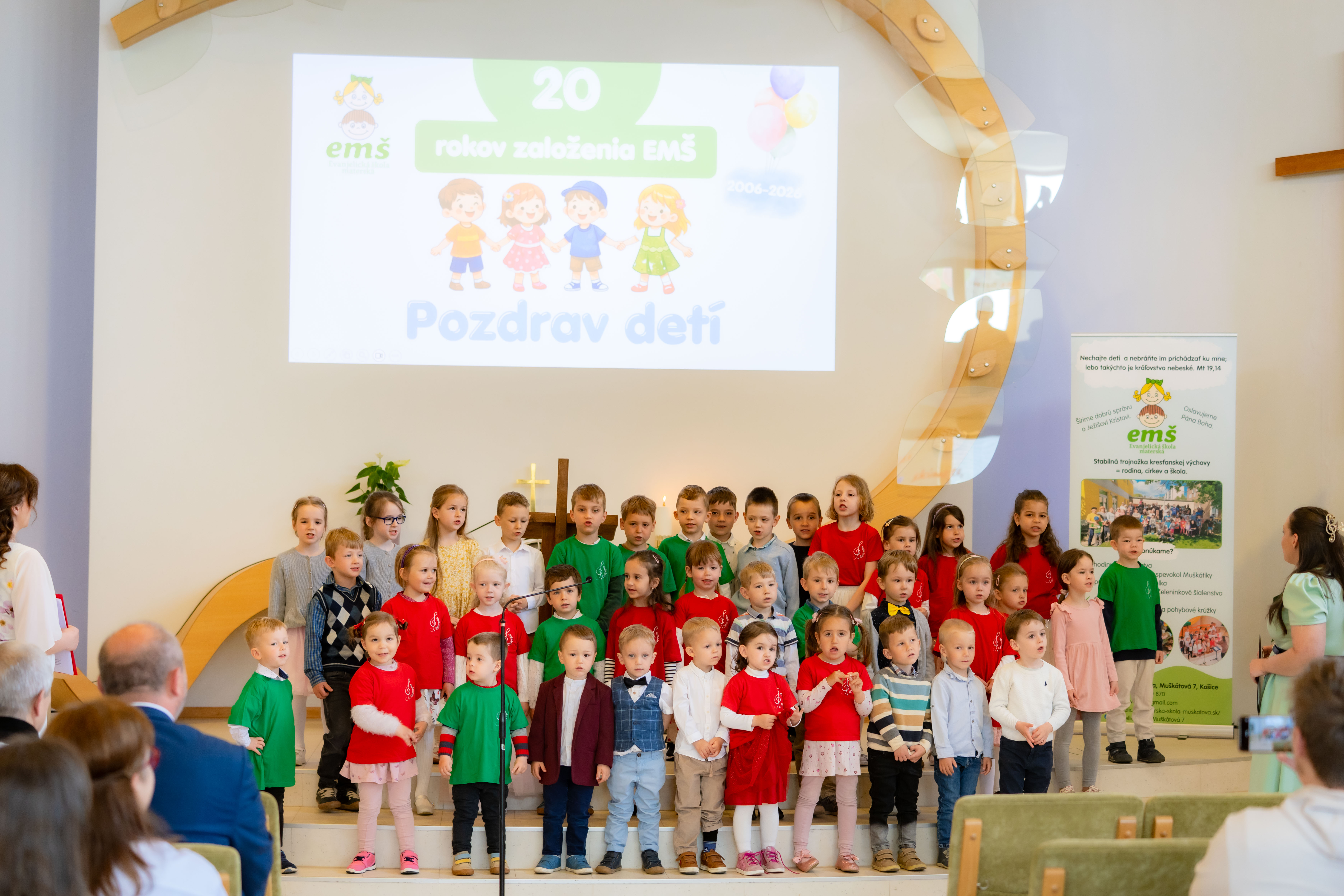 Slavnostne sluzby Bozie - 20 rokov Evanjelickej materskej skoly Muskatova 7-1-20